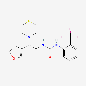 1-(2-(Furan-3-yl)-2-thiomorpholinoethyl)-3-(2-(trifluoromethyl)phenyl)urea
