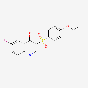 3-((4-ethoxyphenyl)sulfonyl)-6-fluoro-1-methylquinolin-4(1H)-one