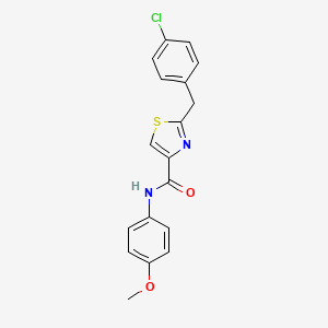 2-[(4-chlorophenyl)methyl]-N-(4-methoxyphenyl)-1,3-thiazole-4-carboxamide