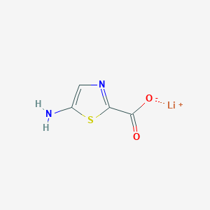 molecular formula C4H3LiN2O2S B2716358 Lithium 5-aminothiazole-2-carboxylate CAS No. 2551115-98-9