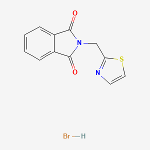 molecular formula C12H9BrN2O2S B2716360 2-[(1,3-thiazol-2-yl)methyl]-2,3-dihydro-1H-isoindole-1,3-dione hydrobromide CAS No. 2243510-49-6