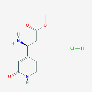 molecular formula C9H13ClN2O3 B2716383 methyl (3S)-3-amino-3-(2-hydroxypyridin-4-yl)propanoate hydrochloride CAS No. 2059915-50-1