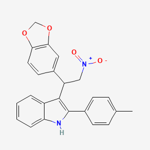 3-[1-(1,3-benzodioxol-5-yl)-2-nitroethyl]-2-(4-methylphenyl)-1H-indole