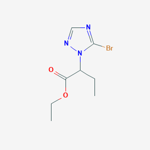 Ethyl 2-(5-bromo-1H-1,2,4-triazol-1-yl)butanoate