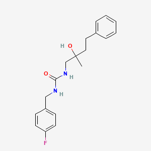 1-(4-Fluorobenzyl)-3-(2-hydroxy-2-methyl-4-phenylbutyl)urea