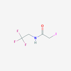 molecular formula C4H5F3INO B2716428 2-iodo-N-(2,2,2-trifluoroethyl)acetamide CAS No. 1343302-15-7
