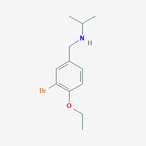 molecular formula C12H18BrNO B271643 N-(3-bromo-4-ethoxybenzyl)-N-isopropylamine 