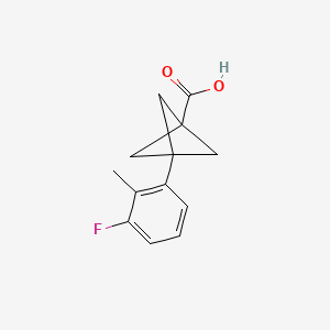 3-(3-Fluoro-2-methylphenyl)bicyclo[1.1.1]pentane-1-carboxylic acid
