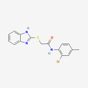 B2716447 2-(1H-benzimidazol-2-ylsulfanyl)-N-(2-bromo-4-methylphenyl)acetamide CAS No. 479392-72-8