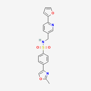 N-((6-(furan-2-yl)pyridin-3-yl)methyl)-4-(2-methyloxazol-4-yl)benzenesulfonamide