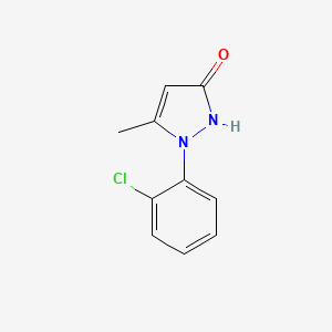 molecular formula C10H9ClN2O B2716486 1-(2-Chloro-phenyl)-5-methyl-1,2-dihydro-pyrazol-3-one CAS No. 14580-10-0