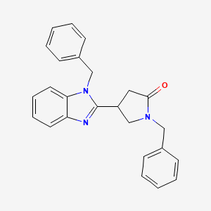 1-benzyl-4-(1-benzyl-1H-benzimidazol-2-yl)pyrrolidin-2-one