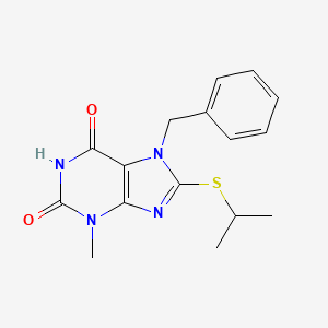 3-Methyl-7-(phenylmethyl)-8-(propan-2-ylthio)purine-2,6-dione