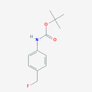 molecular formula C12H16FNO2 B2716562 Tert-butyl N-[4-(fluoromethyl)phenyl]carbamate CAS No. 2366994-54-7