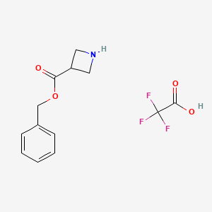 molecular formula C13H12F3NO4 B2716599 Benzyl Azetidine-3-carboxylate Trifluoroacetate CAS No. 2006278-23-3