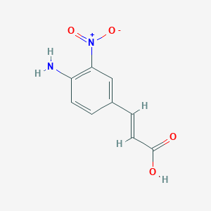 molecular formula C9H8N2O4 B2716631 4-Amino-3-nitrocinnamic acid CAS No. 51794-06-0