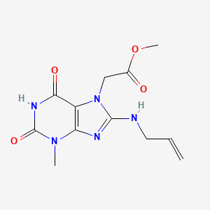 methyl 2-(8-(allylamino)-3-methyl-2,6-dioxo-2,3-dihydro-1H-purin-7(6H)-yl)acetate