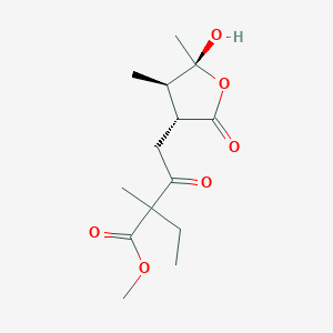methyl 2-ethyl-4-[(3R,4R,5S)-5-hydroxy-4,5-dimethyl-2-oxooxolan-3-yl]-2-methyl-3-oxobutanoate