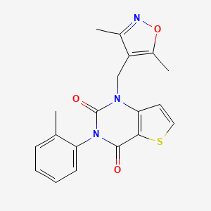 1-[(3,5-dimethyl-1,2-oxazol-4-yl)methyl]-3-(2-methylphenyl)thieno[3,2-d]pyrimidine-2,4(1H,3H)-dione