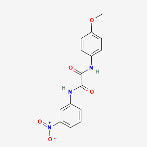 molecular formula C15H13N3O5 B2716663 N1-(4-methoxyphenyl)-N2-(3-nitrophenyl)oxalamide CAS No. 941963-80-0