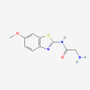 N-(6-methoxy-1,3-benzothiazol-2-yl)glycinamide