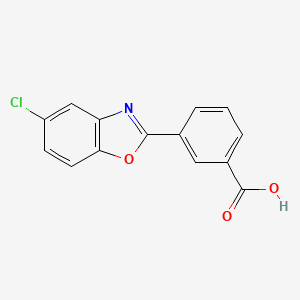 molecular formula C14H8ClNO3 B2716673 3-(5-Chloro-1,3-benzoxazol-2-yl)benzoic acid CAS No. 884849-01-8