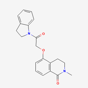 5-(2-(indolin-1-yl)-2-oxoethoxy)-2-methyl-3,4-dihydroisoquinolin-1(2H)-one