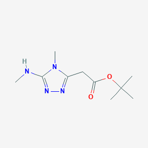 Tert-butyl 2-[4-methyl-5-(methylamino)-1,2,4-triazol-3-yl]acetate