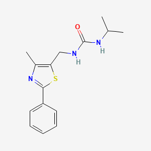 molecular formula C15H19N3OS B2716703 1-Isopropyl-3-((4-methyl-2-phenylthiazol-5-yl)methyl)urea CAS No. 1311709-58-6