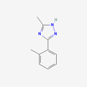 molecular formula C10H11N3 B2716705 3-methyl-5-(2-methylphenyl)-1H-1,2,4-triazole CAS No. 37894-98-7
