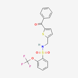 N-((5-benzoylthiophen-2-yl)methyl)-2-(trifluoromethoxy)benzenesulfonamide