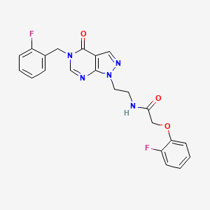 N-(2-(5-(2-fluorobenzyl)-4-oxo-4,5-dihydro-1H-pyrazolo[3,4-d]pyrimidin-1-yl)ethyl)-2-(2-fluorophenoxy)acetamide
