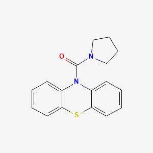 molecular formula C17H16N2OS B2716739 苯并噻嗪-10-基(吡咯啉-1-基)甲酮 CAS No. 176092-22-1