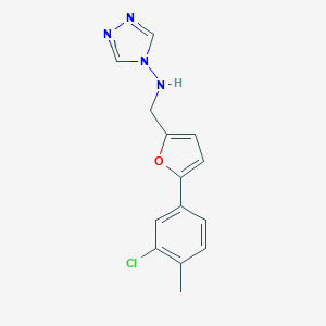 molecular formula C14H13ClN4O B271674 N-{[5-(3-chloro-4-methylphenyl)furan-2-yl]methyl}-4H-1,2,4-triazol-4-amine 