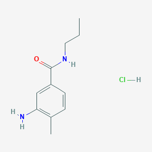 B2716853 3-Amino-4-methyl-N-propylbenzamide hydrochloride CAS No. 1269039-48-6; 76765-61-2