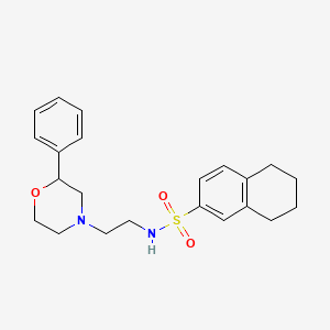 N-(2-(2-phenylmorpholino)ethyl)-5,6,7,8-tetrahydronaphthalene-2-sulfonamide