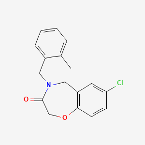 7-chloro-4-(2-methylbenzyl)-4,5-dihydro-1,4-benzoxazepin-3(2H)-one
