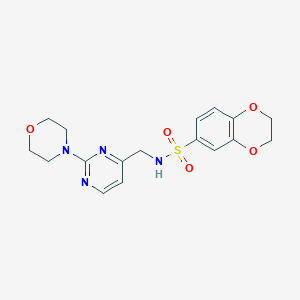 N-((2-morpholinopyrimidin-4-yl)methyl)-2,3-dihydrobenzo[b][1,4]dioxine-6-sulfonamide
