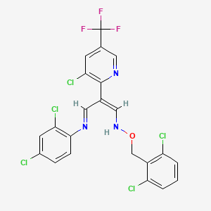 2,4-dichloro-N-[(1Z,3E)-2-[3-chloro-5-(trifluoromethyl)pyridin-2-yl]-3-{[(2,6-dichlorophenyl)methoxy]imino}prop-1-en-1-yl]aniline