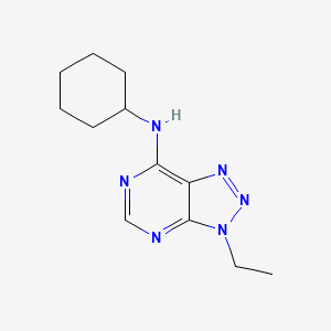 molecular formula C12H18N6 B2716877 N-cyclohexyl-3-ethyl-3H-[1,2,3]triazolo[4,5-d]pyrimidin-7-amine CAS No. 899974-72-2