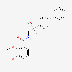 molecular formula C24H25NO4 B2716879 N-(2-([1,1'-biphenyl]-4-yl)-2-hydroxypropyl)-2,3-dimethoxybenzamide CAS No. 1396674-87-5