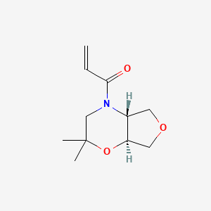 molecular formula C11H17NO3 B2716902 Rac-1-[(4ar,7as)-2,2-dimethyl-hexahydro-2h-furo[3,4-b][1,4]oxazin-4-yl]prop-2-en-1-one CAS No. 2224482-36-2