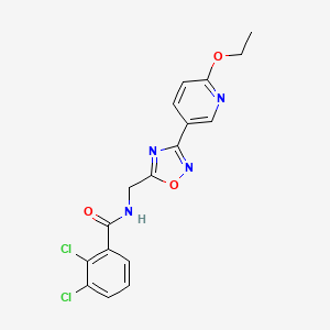 molecular formula C17H14Cl2N4O3 B2716941 2,3-dichloro-N-((3-(6-ethoxypyridin-3-yl)-1,2,4-oxadiazol-5-yl)methyl)benzamide CAS No. 2034289-24-0