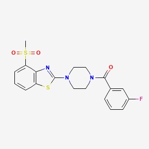 (3-Fluorophenyl)(4-(4-(methylsulfonyl)benzo[d]thiazol-2-yl)piperazin-1-yl)methanone