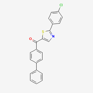 [1,1'-Biphenyl]-4-yl[2-(4-chlorophenyl)-1,3-thiazol-5-yl]methanone