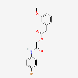 2-[(4-Bromophenyl)amino]-2-oxoethyl (3-methoxyphenyl)acetate