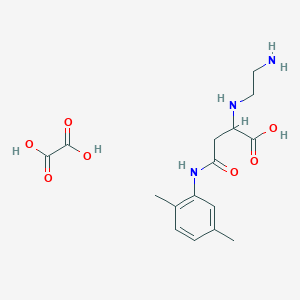 2-(2-Aminoethylamino)-4-(2,5-dimethylanilino)-4-oxobutanoic acid;oxalic acid
