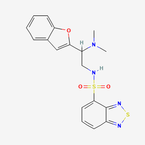 N-(2-(benzofuran-2-yl)-2-(dimethylamino)ethyl)benzo[c][1,2,5]thiadiazole-4-sulfonamide