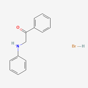 2-Anilino-1-phenylethanone;hydrobromide