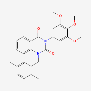 1-(2,5-dimethylbenzyl)-3-(3,4,5-trimethoxyphenyl)quinazoline-2,4(1H,3H)-dione
